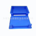 塑料电池盒塑胶螺丝配件盒蓝色耐摔周转箱全新料厂家直销
