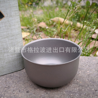 outdoors Small glass outdoors Wine Glass Tea Small cup household Finger Guessing Game Kung Fu Cup Pure titanium light