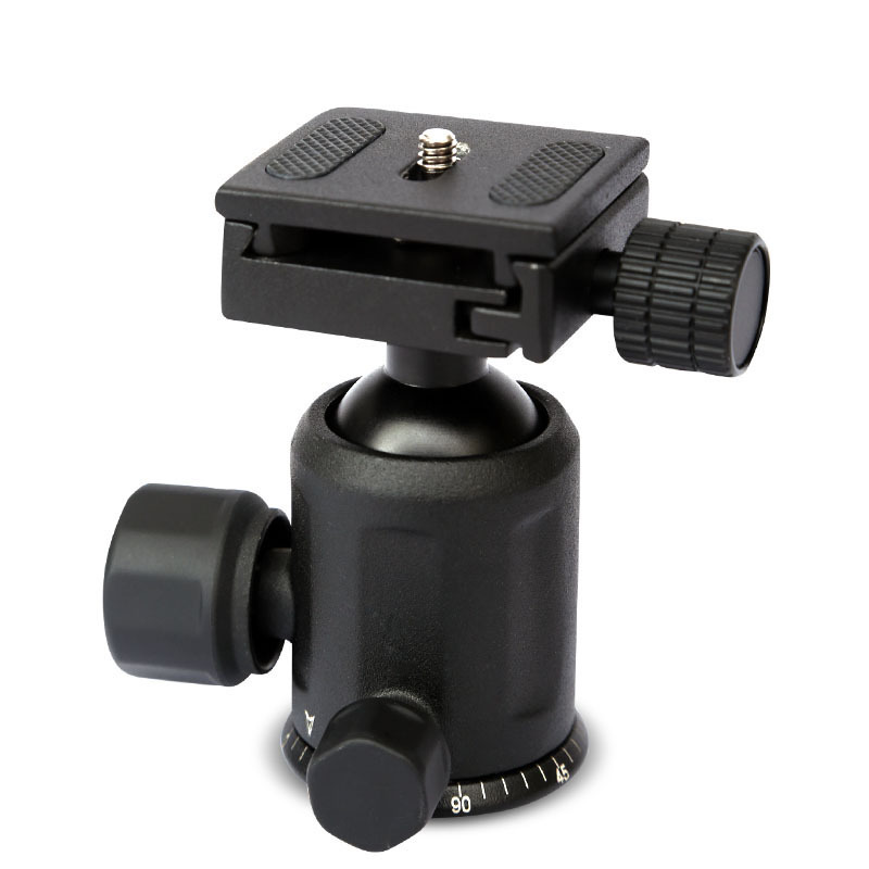 专业球形云台 相机三脚架云台 全景摄影云台 自带快装板 可卸面板