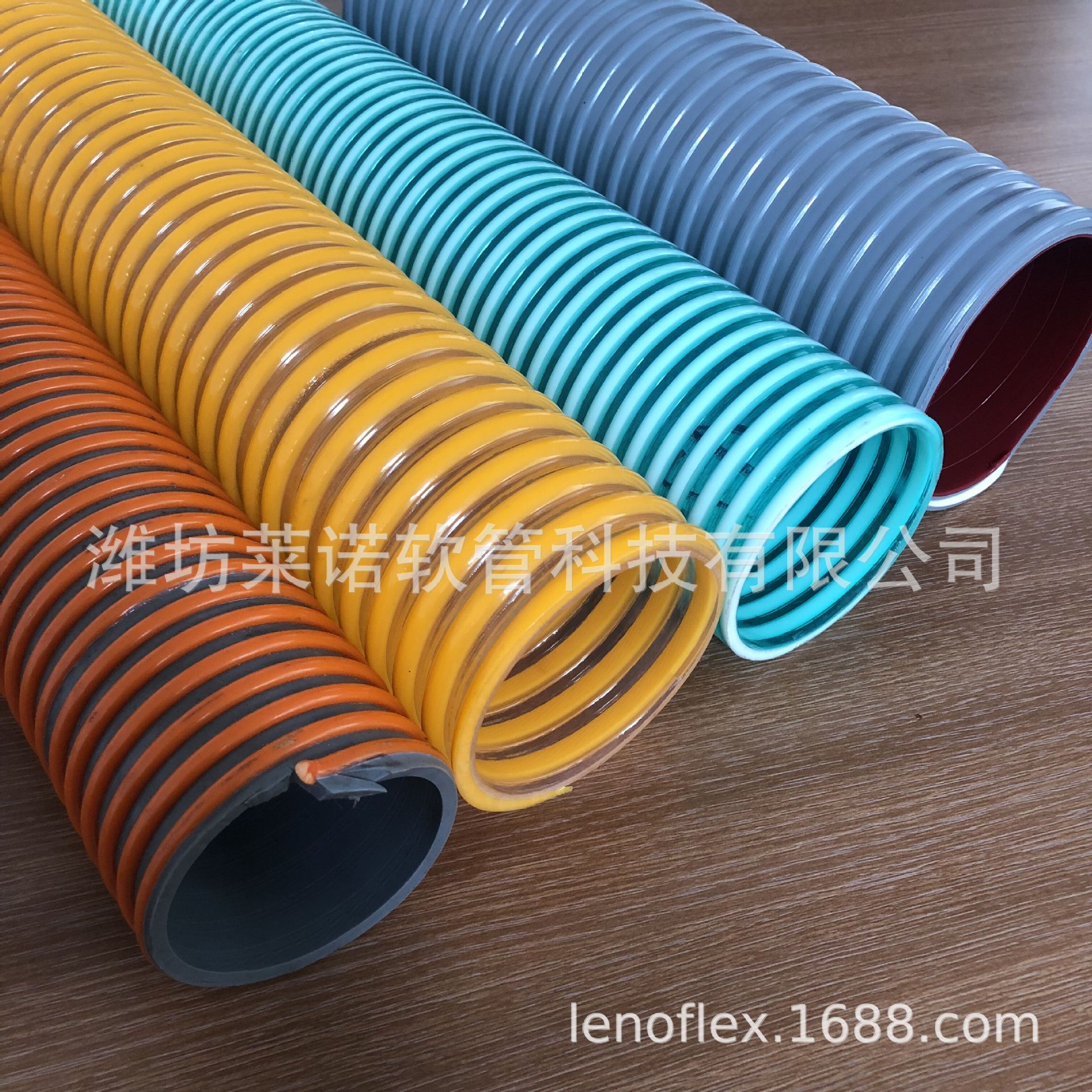 PVC塑筋缠绕输水管 塑料螺旋吸粮管