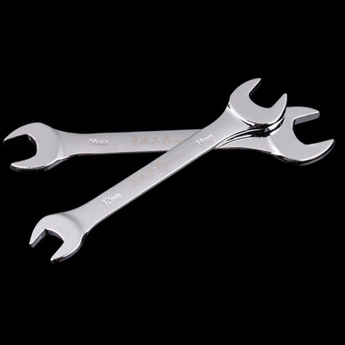 Yuda 45# steel open-end wrench hardware dumb head double-head manual dual-use high carbon steel wrench hardware hand tool