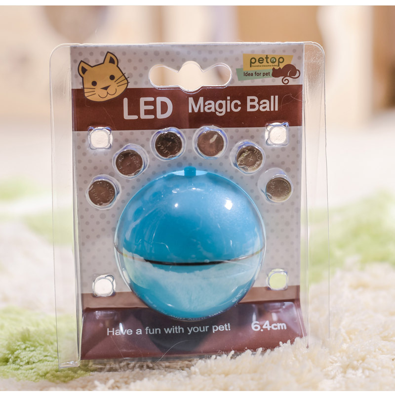 派拓厂家直销网红亚马逊貓玩具球LED激光宠物猫咪电动自动逗猫球