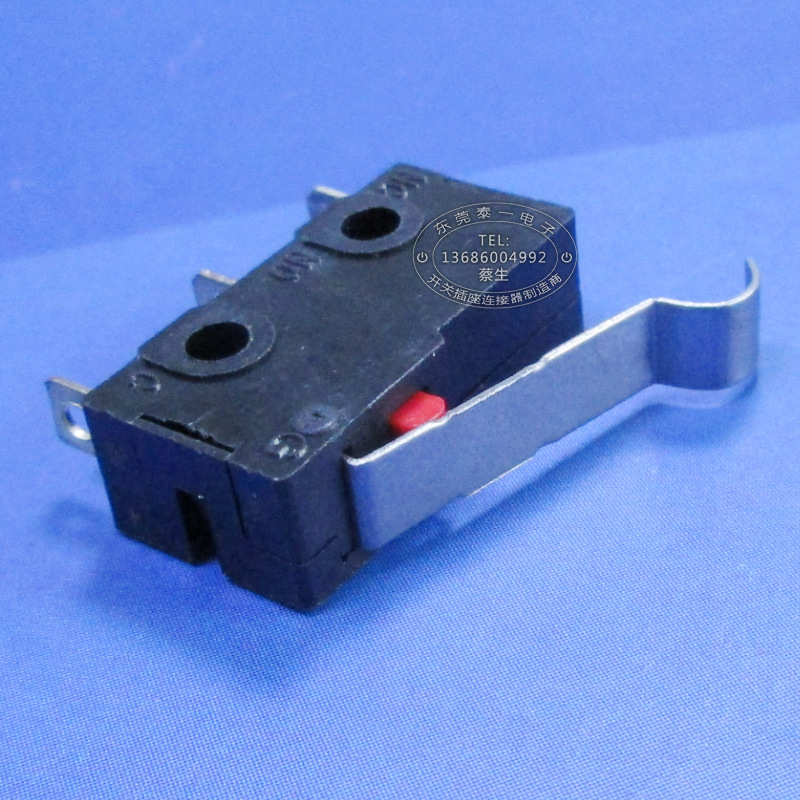 手持电动打蛋机小型行程开关电触点可定 制弧形柄微动开关KW12-E