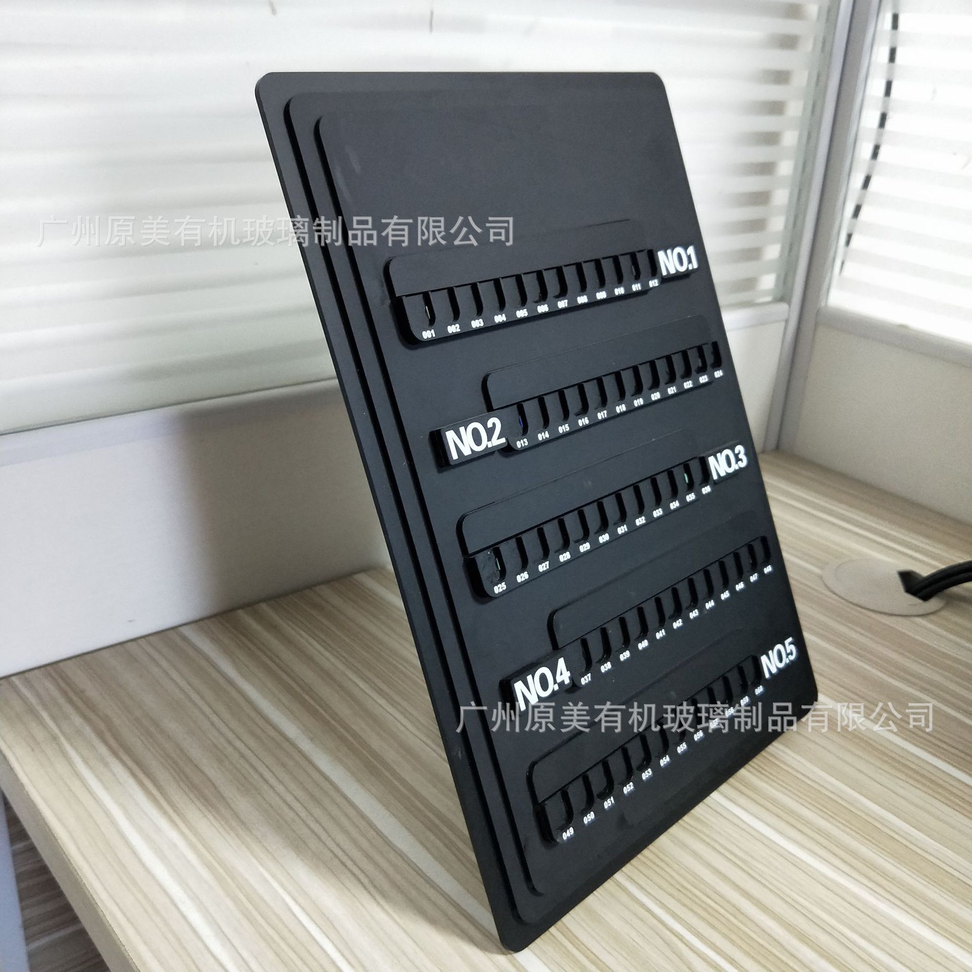 亚克力展示架定做美甲贝壳纹甲片成品贴片展示样板指甲色样展示架