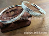 Copper silver fashionable silver bracelet, wholesale, Korean style