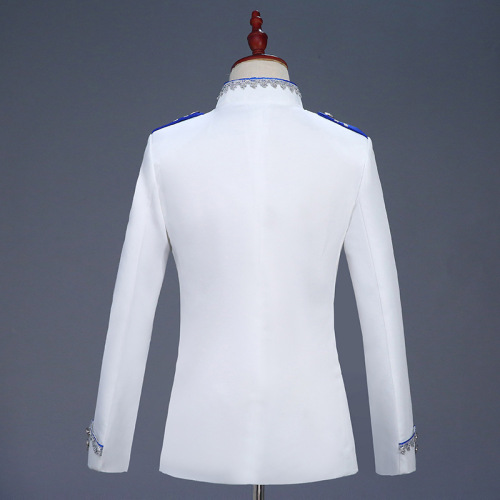 men's jazz dance suit blazers European style court dress for men stage show