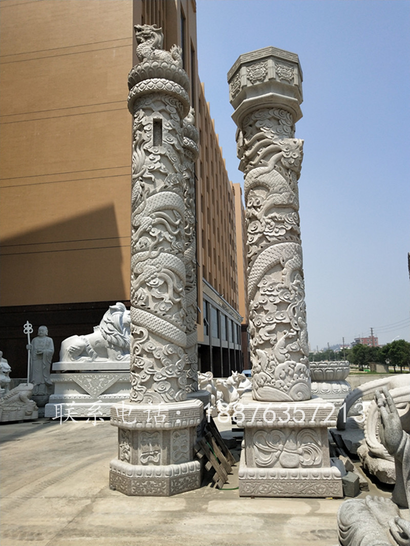 厂家直销大理石石柱子盘龙柱文化柱 城市广场寺庙石龙柱雕刻厂家-阿里巴巴