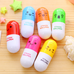 YZ012 Cartoon Creative Medicine Pills Ball Bad Pen Tody милая мультипликационная ручка в начальной школе