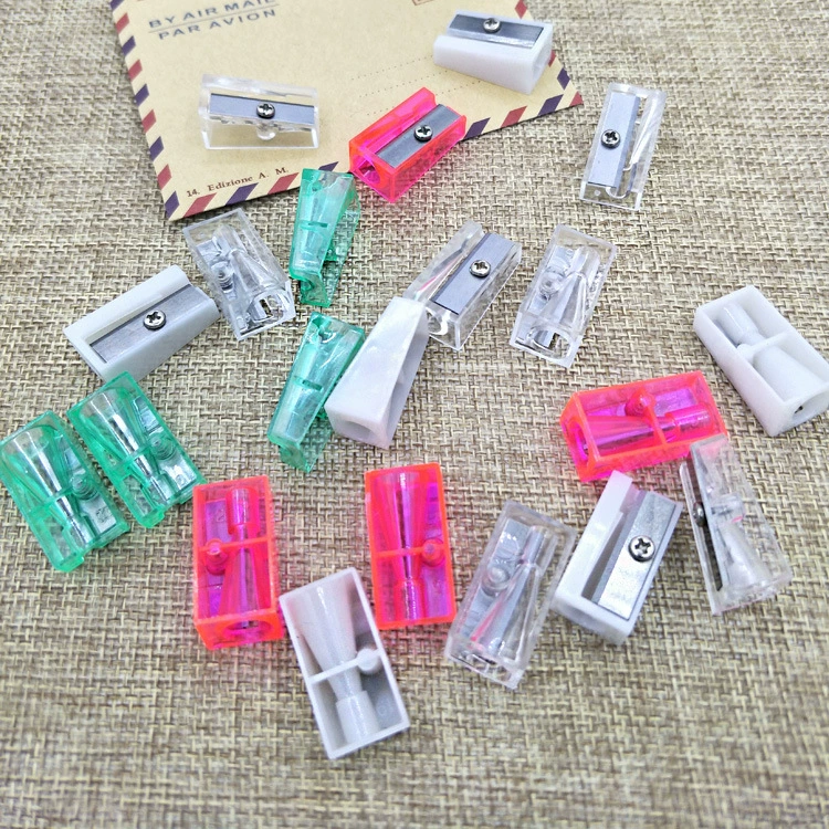 Tiktok Net красный завод прямой прозрачный белый безопасность точилка для карандашей ядро точилка для карандашей Карандаш нож ядро универсальная резка