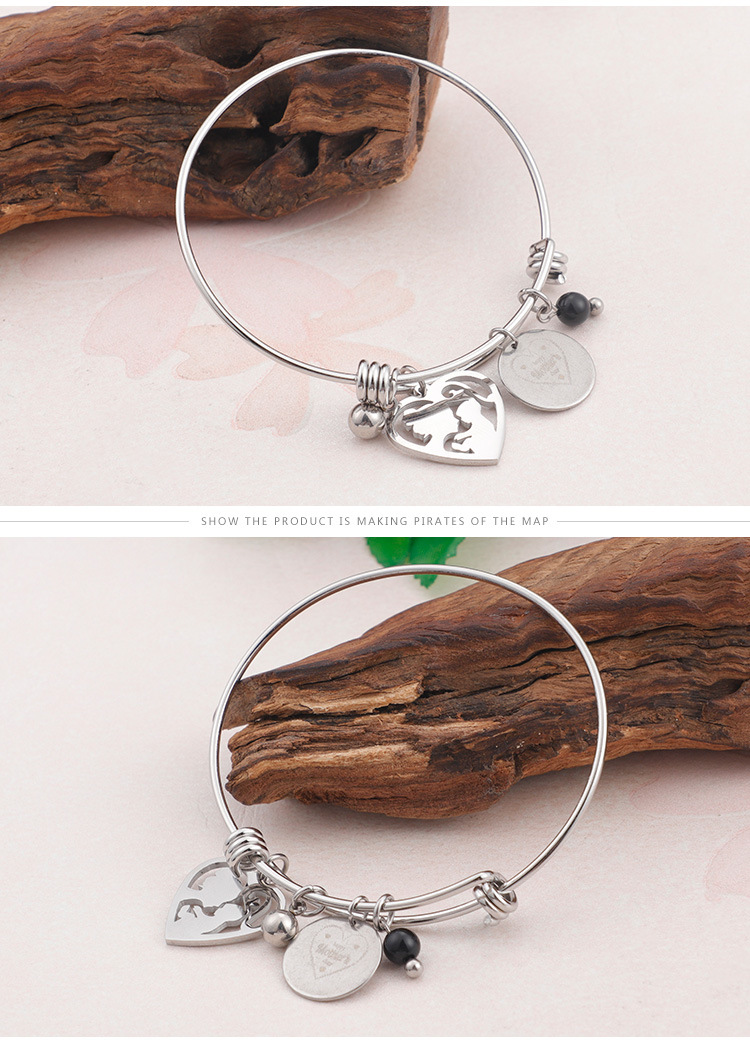304 Stainless Steel Material PVD Coated 18K Gold Plated Heart Stainless Steel Waterproof Non Tarnish