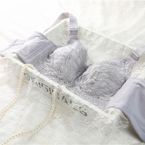 Full cup, no wires, no sponge, large breasts, small and thin bra, breathable, anti-expansion, accessory breast adjustment bra