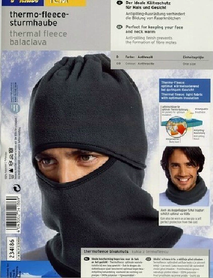 Флисовая утолщенная теплая анфас осенне-зимняя капюшон велосипедная шапка для лица Шарф маска