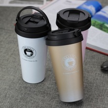 新品500ml爆款保温杯礼品杯子真空304不锈钢手提咖啡杯印字礼品