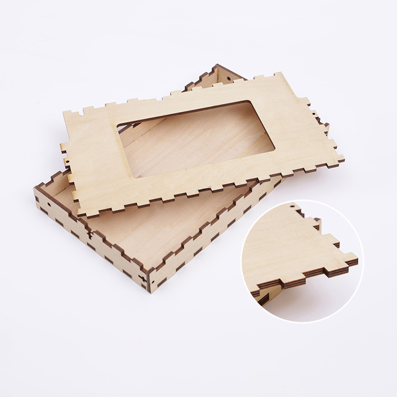 DIY láser de corte por láser rompecabezas de madera productos de procesamiento de corte tablero de empalme