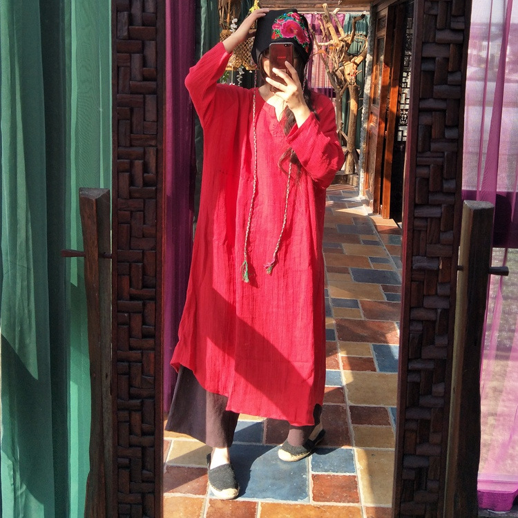 Robe femme BOUE TOMBéE en Chanvre - Ref 3327423 Image 52