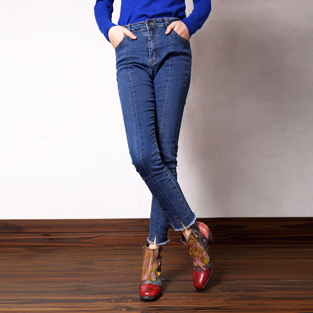 Bottes femme en En cuir - Ref 3354839 Image 11