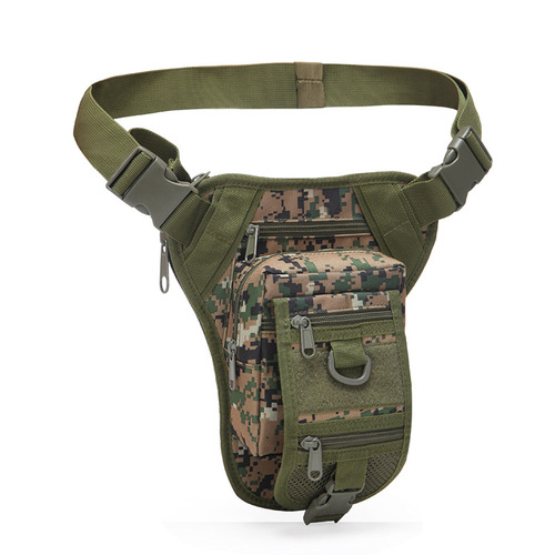New Okali camouflage outdoor sports waist bag for men and women military fans tactical leg bag waterproof mountaineering riding function bag