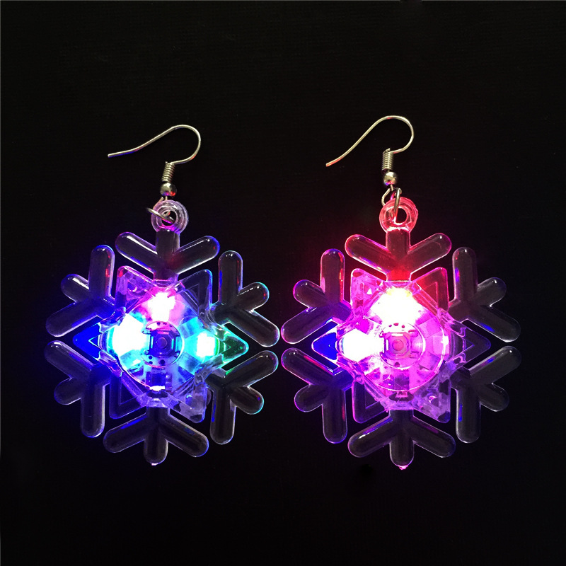 Fashion Snowflake Alloy Plastic Christmas Women's Drop Earrings 1 Pair display picture 3