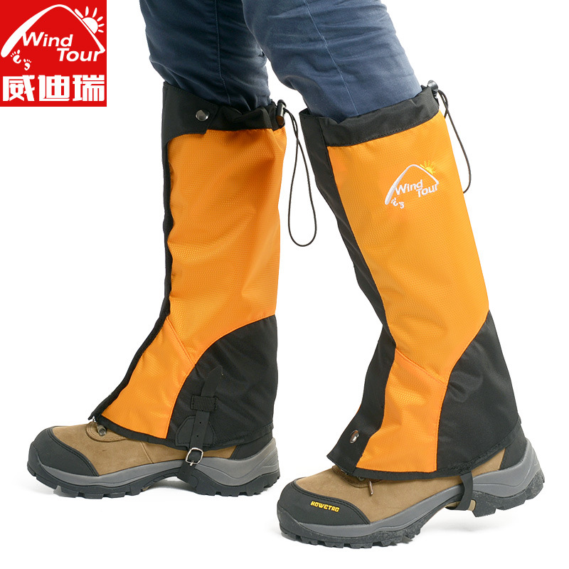 雪套户外装备徒步沙漠防沙登山防雪鞋套男女款滑雪套护腿脚套防水