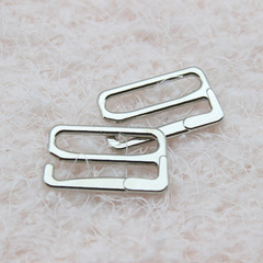 廠家合金調節扣銀色金屬內衣文胸配件九字扣比基尼泳裝9字扣