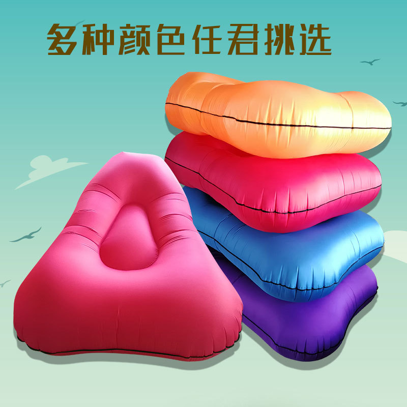 Manufactor Direct selling network new pattern outdoors inflation Beanbag Picnic air cushion Sleeping bag Portable pocket Sofa bed