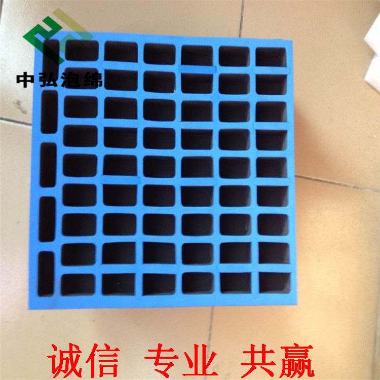 加工彩色植绒EVA内衬 玻璃瓶包装内托一体雕刻成型 EVA雕刻加工