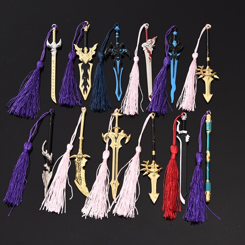 Weapons of kings around campus, alloy glory swords and weapons, Zhuge Liang, Liu Bei, Cao Cao game weapon models