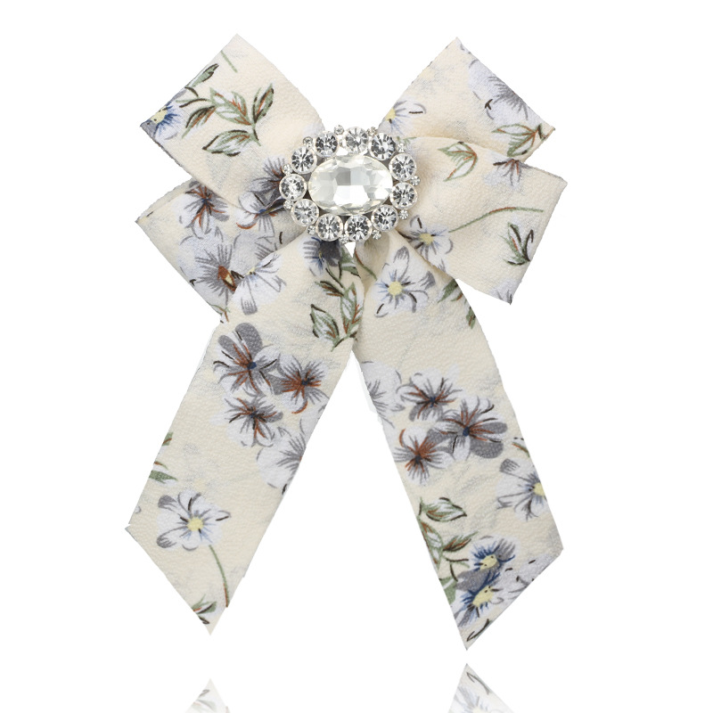 Cloth Vintage Bows brooch(yellow) NHGY1713-yellow