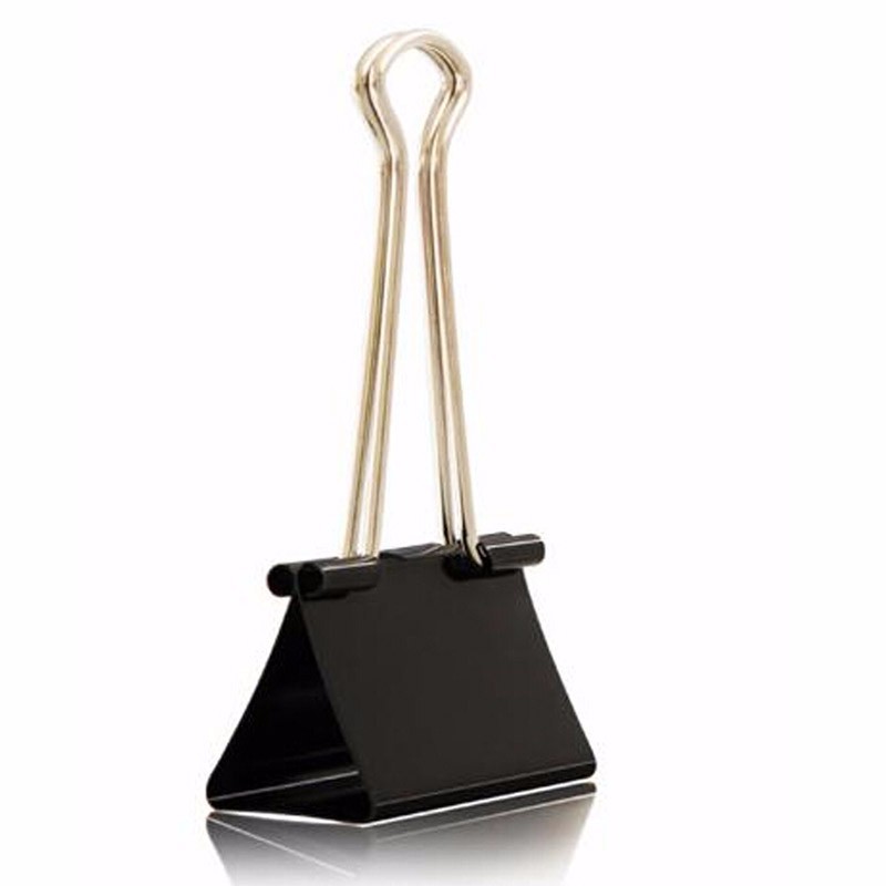 Fábrica al por mayor clip de cola de milano negro Clip de alta resistencia clip de metal oficina clip de hierro clip financiero factura al por mayor