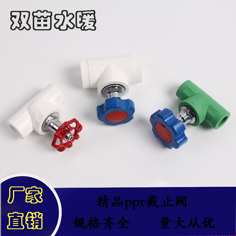 厂家直销 ppr精品升降截止阀 ppr铜芯截止阀ppr水管配件 4分 6分