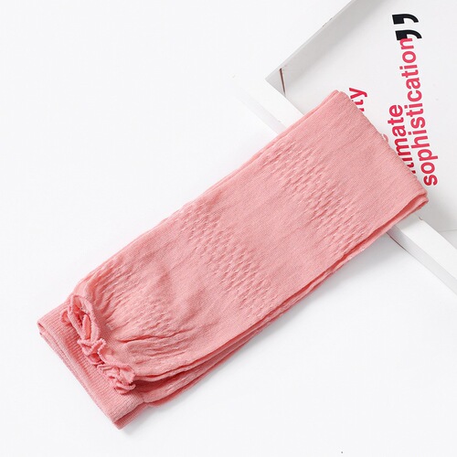 Japanese thin cotton summer air-conditioned room warm leggings non-slip stockings set high knee-high outdoor sun protection pile socks