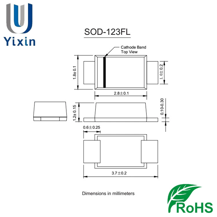 Factory directly operates ES1JW 1206 packaging E1J SOD-123FL 1A 600V patch super fast recovery tube