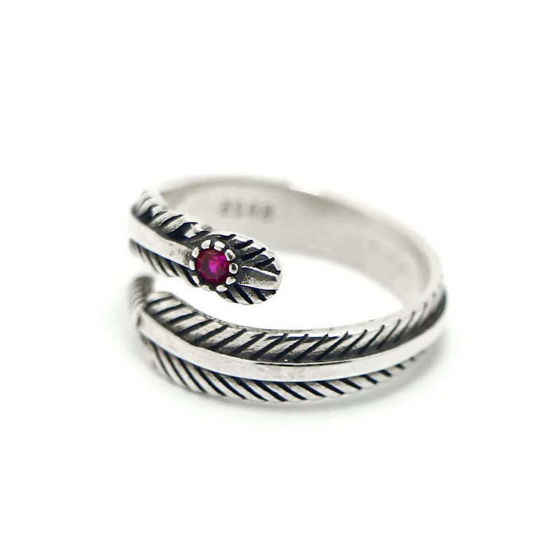 One size ring, accessory from pearl, silver 925 sample, four-leaf clover, Korean style, 925 sample silver