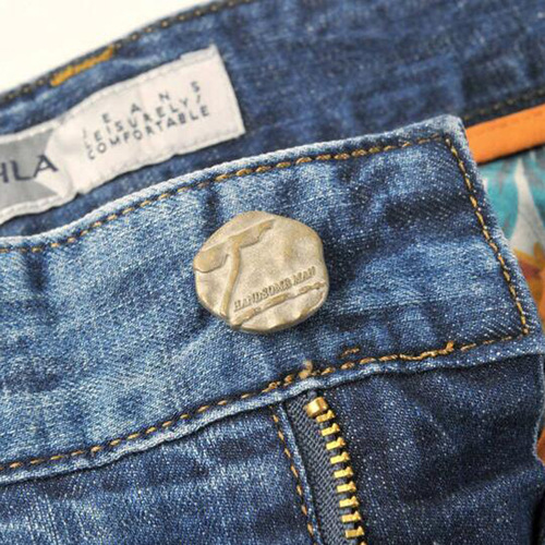 Goldberg Bestselling Men's Fashion Slim Fit Frayed Painted Blue Trendy Pure Cotton Jeans HKNAD1N069A