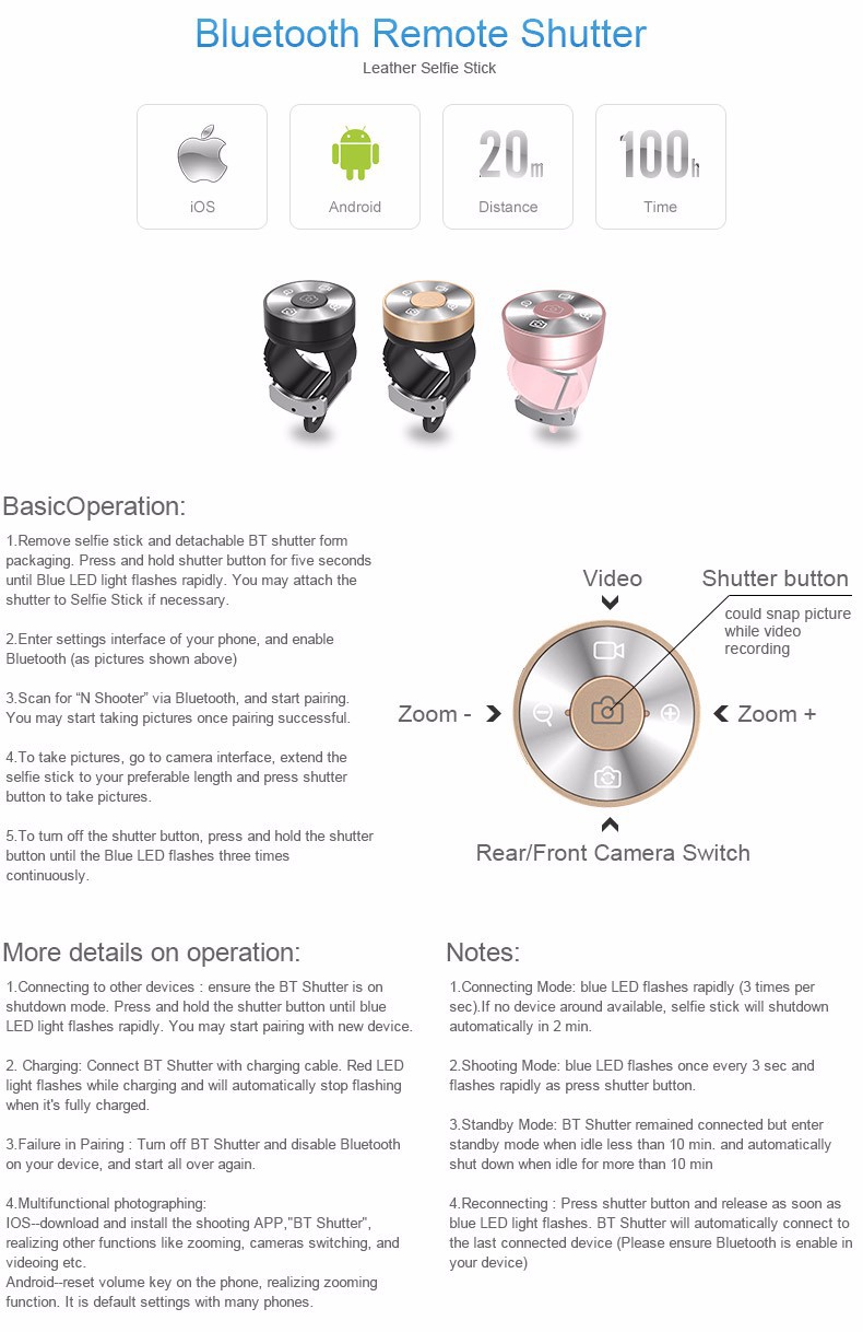 Bâton selfie en Alliage d aluminium - Ref 3386511 Image 13