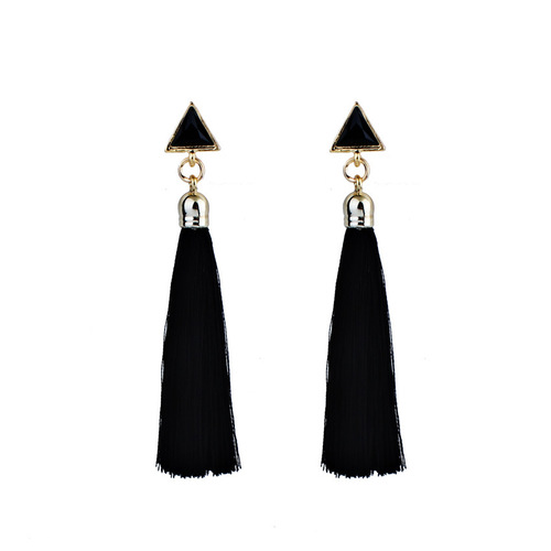 Bohemian Earrings and Earrings geometric triangle tassel long earrings explosive jewelry