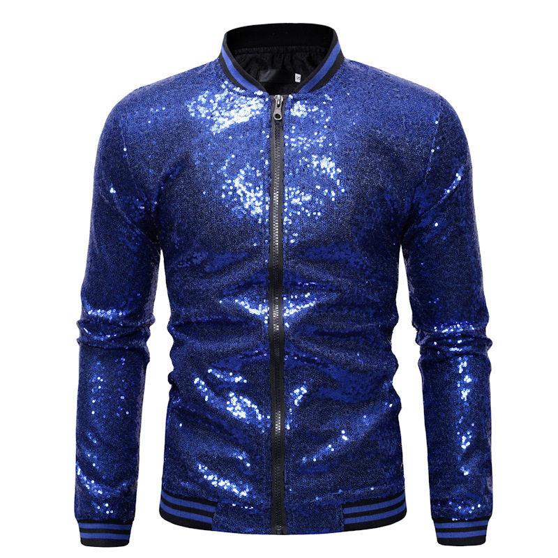 Amazon European and American Performance Dress Golden Sequin Suit Nightclub Men's Hosting Studio Jacket ZT-JK23 Amazon European and American Performance Dress Golden Sequin Suit Nightclub Men's Hosting Studio Jacket ZT-JK23
