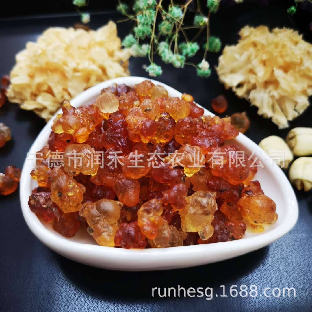 桃胶桃花泪食用桃胶水蜜桃花胶干胶食用桃胶配银耳桃胶莲子羹1斤|ms