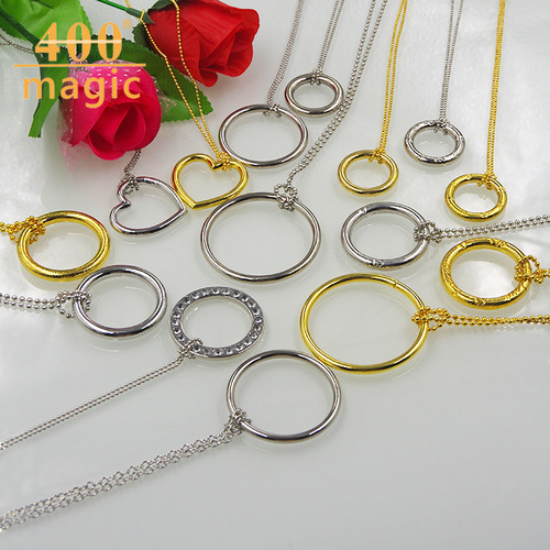 Big Magic Knot Large Tomorrow Ring Gold Silver Street Stall Toy Children's Magic Props Magic Toy