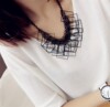 Fashionable decorations, necklace, universal sweater, short chain for key bag , clothing, accessory, pendant, Korean style