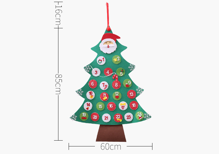 Christmas Countdown Calendar Advent Decoration Hanging Pendant_voghion.com