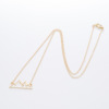 Cute fashionable brand necklace, chain, accessory, city style, simple and elegant design, suitable for import, wholesale