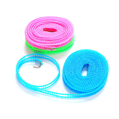 Non-slip and windproof clothesline, fence-type clothesline, 5-meter clothesline, outdoor travel clothesline