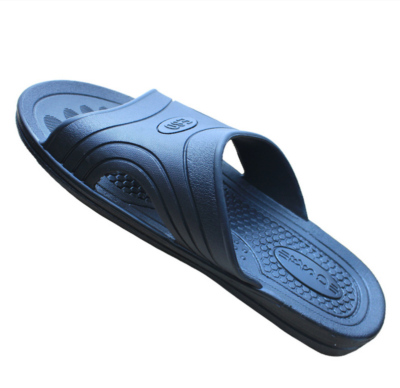 防静电2孔拖鞋 ESD静电拖鞋 防静电黑色双孔防滑拖鞋 车间拖鞋