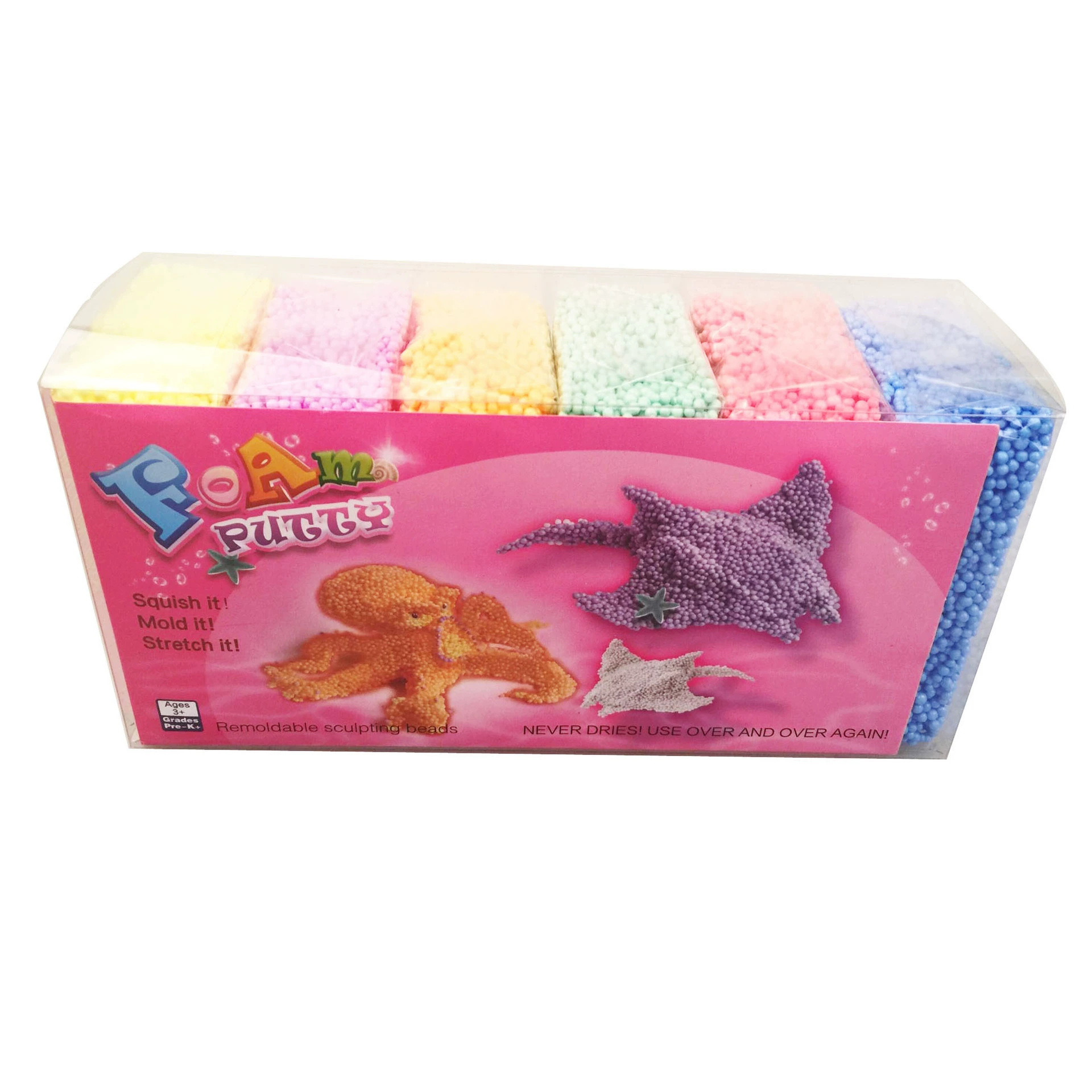 Magic toy, ultra light clay, with snowflakes