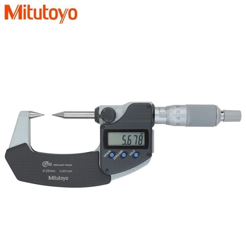 三丰尖头数显千分尺342-263尖爪千分尺342-263-30 测头30度