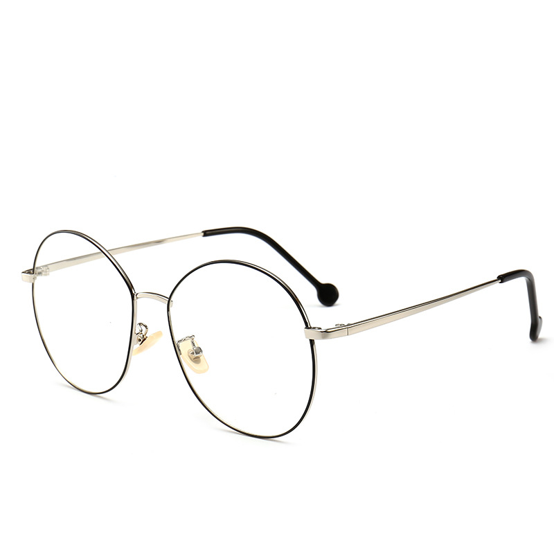 Gafas de marco redondo retro miopía de los hombres gafas lisas marco redondo de las mujeres gafas lisas estilo coreano Marco de gafas de moda marco para estudiantes image 4