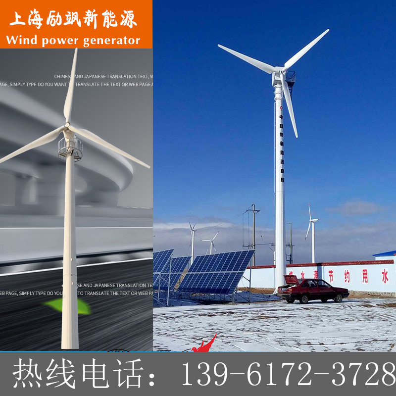 Manufactor Direct selling Electric control 100KW household small-scale Wind Turbines Scenery complementary solar energy system