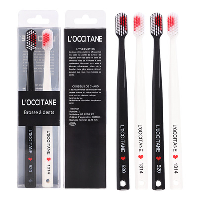 2 Small head lovers toothbrush Soft fur Adult section household clean Bacteriostasis lovely Superfine Soft case Hemorrhage