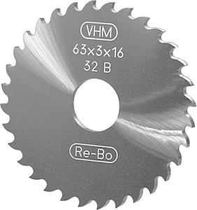 整体硬质合金圆锯片 DIN 1838 B 粗齿 80X0,5 mm
